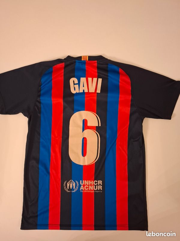 Flocage Officiel - FC Barcelone, Gavi, 2022/2023, Away, Bleu foncé Flocage Officiel - FC Barcelone, Gavi, 2022/2023, Away, Bleu foncé