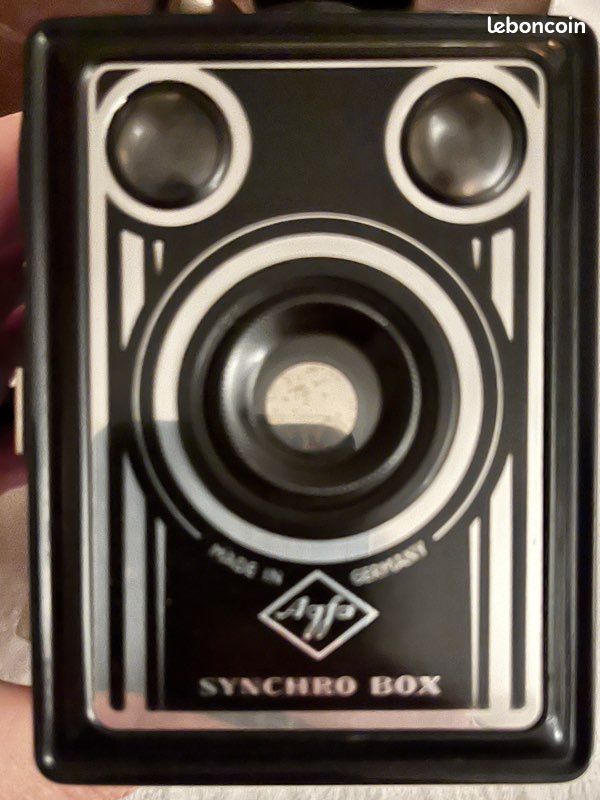 Appareil Photo Vintage Agfa Synchro Box - Fabriqué En Allemagne - Noir