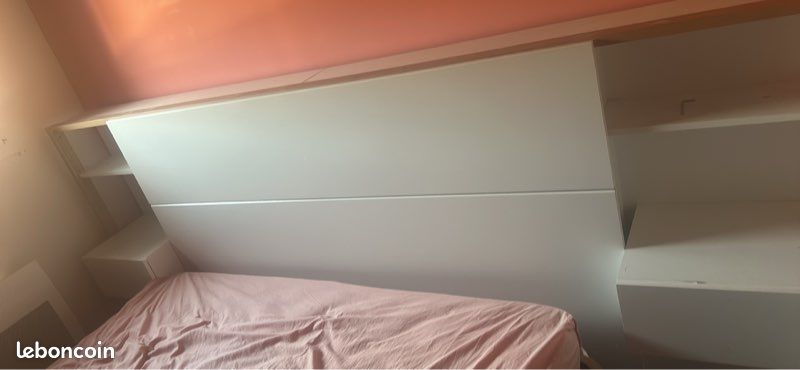 Tête de lit + matelas (image 1)
