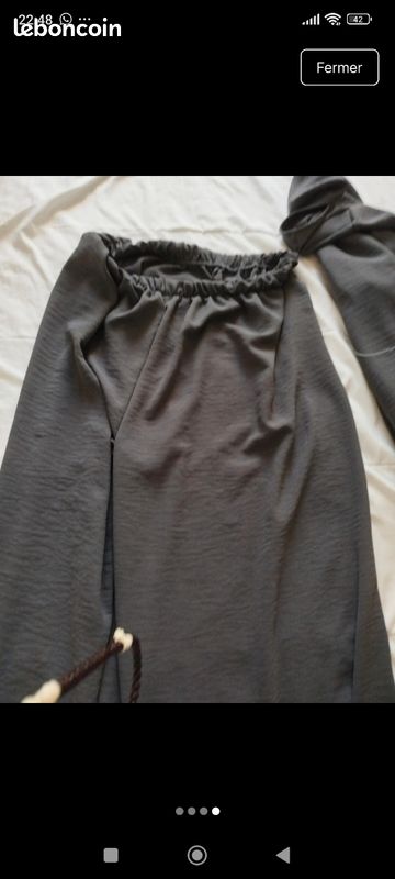 Ensemble pantalon tunique gris anthracite (image 2)
