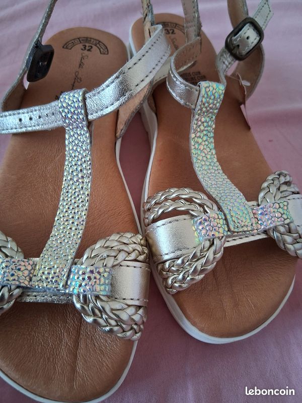 Des sandales en cuir pour fille taille 32 ,Stella Tempa (image 2)