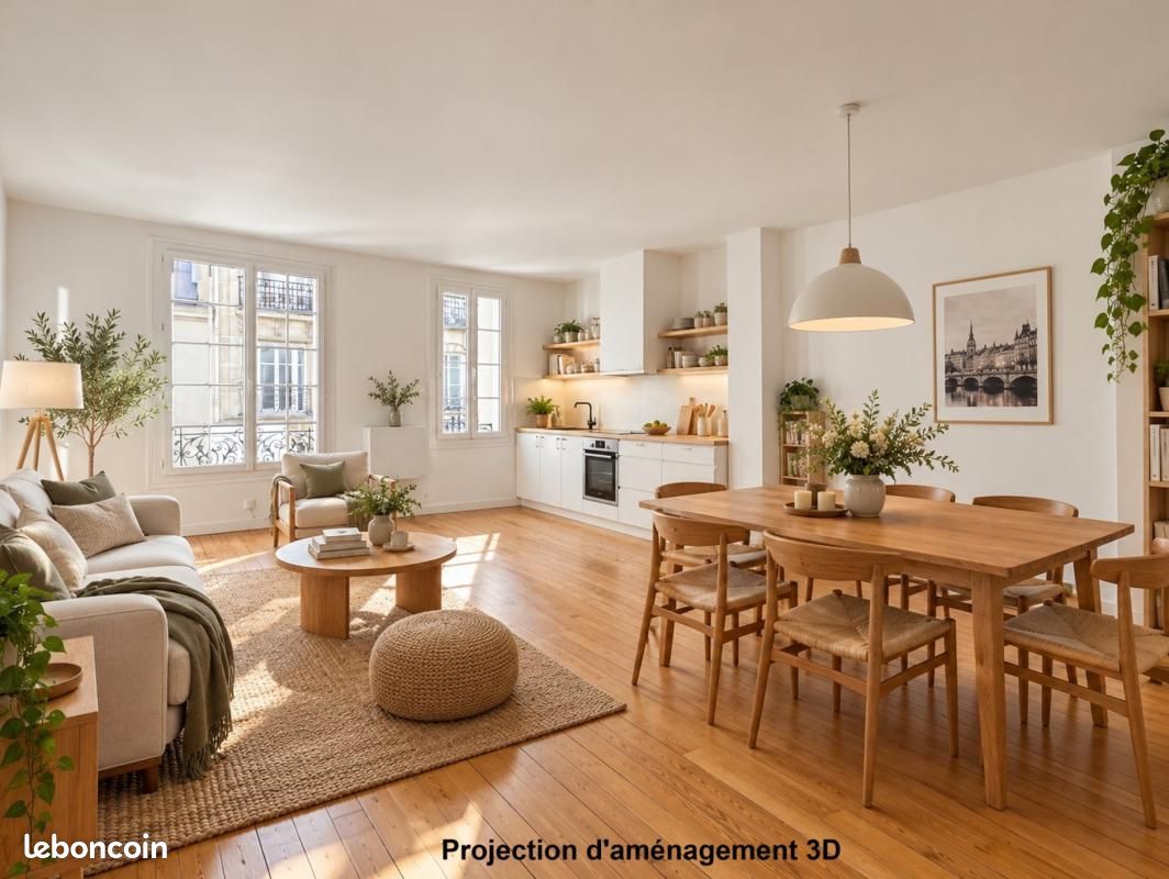 Appartement 3 pièces 52 m² · à Paris 15 · 52 m² · 525 000 €