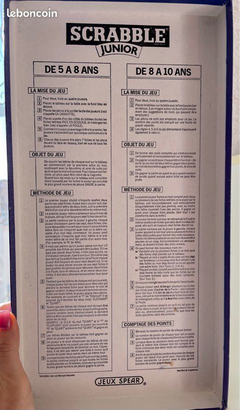 Jeu de société Scrabble junior (image 2)