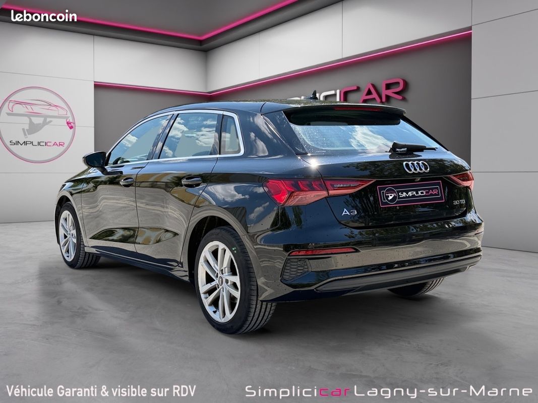 AUDI A3 SPORTBACK 30 TDI 116 S tronic 7 Design - Caméra de Recul - Carplay (image 3)