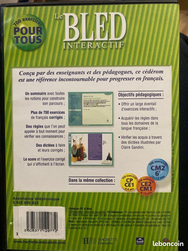 CD Le BLED Interactif - Orthographe Grammaire Conjugaison Vocabulaire (image 2)