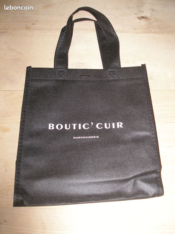 (Livres1) Boutic'cuir Maroquinerie - sac en toile noire - neuf (image 2)