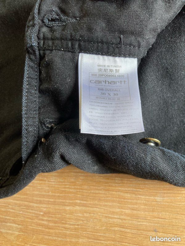 Salopette Carhartt noir M taille 40 (image 11)