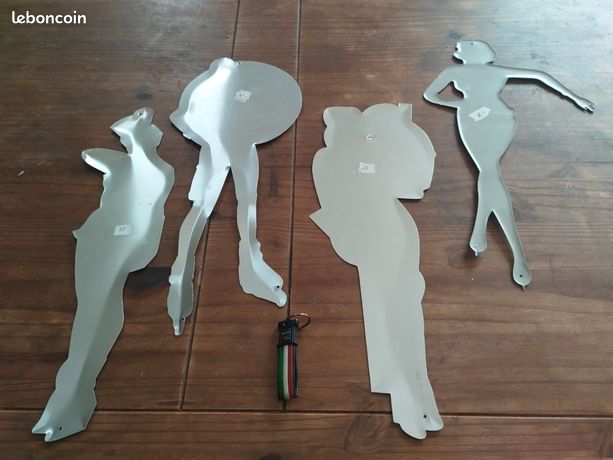 Lot De 6 Dessous De Verre Rares Berger Pin Up - Bois De Pin - Occasion