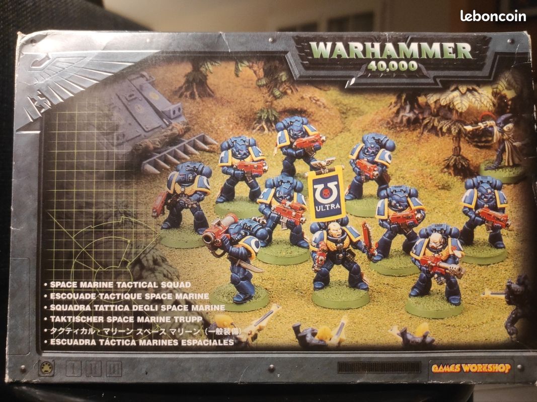 Warhammer 40k – Escouade Tactique Space Marines – Ultramarines – Non Peint / Non Assemblé
