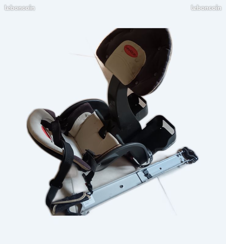 Siège bébé vélo Gruvi BEIGE fixation cadre beige