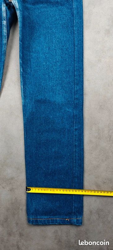 Jean Levi's 501 vintage 1993 Made in USA |W24 L30 FR34| Straight pants droit old aged bleu (image 15)