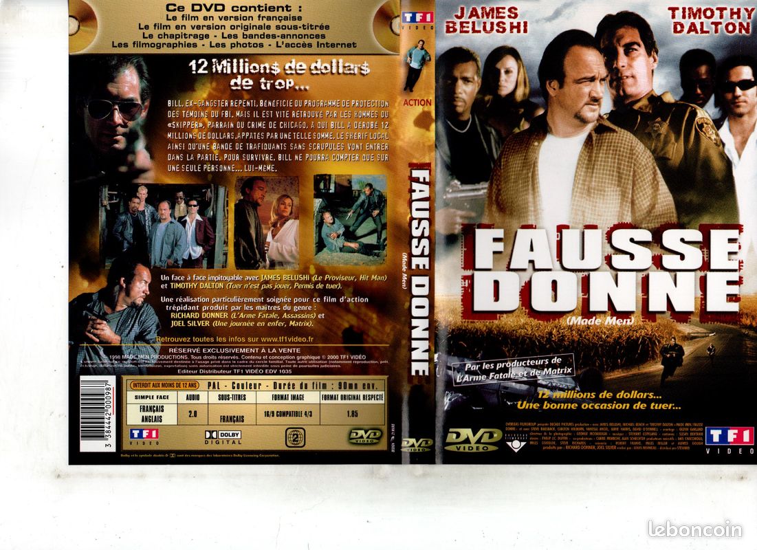 Action/Thriller - Fausse Donne 1999 James Belushi Neuf (image 1)