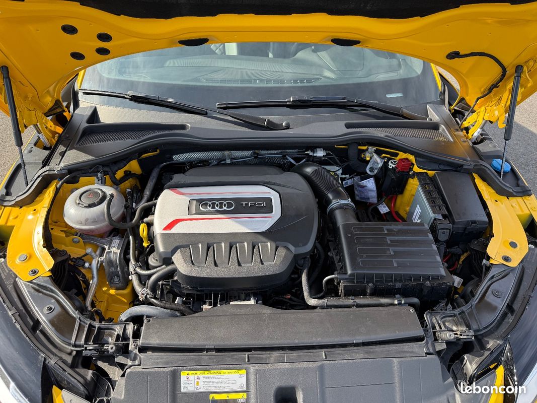AUDI TTS III COUPE 2.0 TFSI 310 QUATTRO S TRONIC / Jaune VEGAS / Keyless / sieges cuir-Alcantara sport chauffants / régul vitesse / radar de recul / état incroyable (image 10)