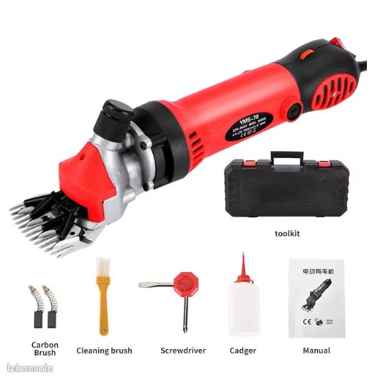 Cisaille à mouton électrique sans balais 280 W, tondeuse professionnelle sans fil pour animaux