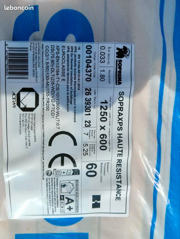 Vend panneau sopraxps haute résistance (image 1)