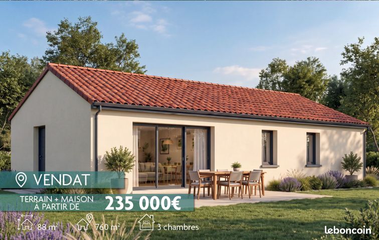 Maison 4 pièces 88 m² · à Vendat · 88 m² · 235 000 €