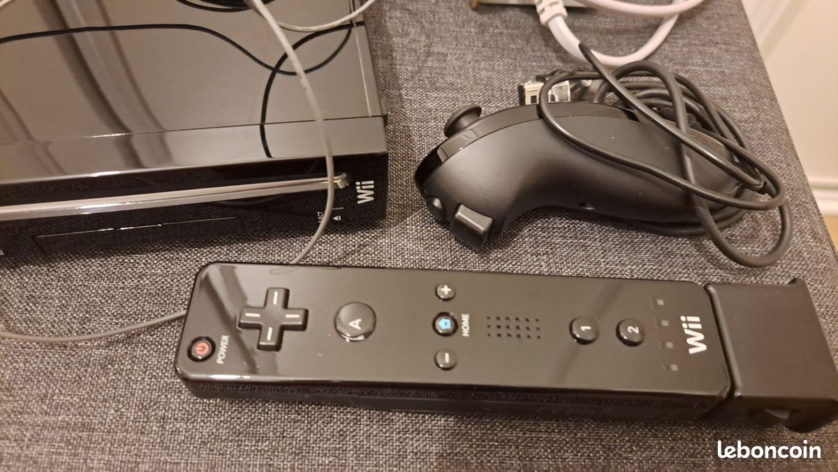 Nintendo Wii Console Rouge Noir Blanc Câble Jeu Contrôleur au Choix