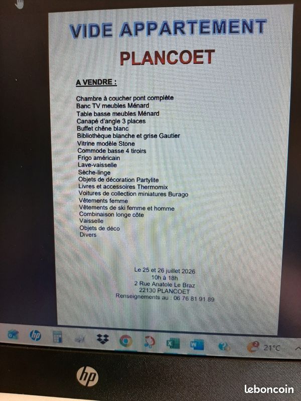 Vide appartement à plancoët (image 1)
