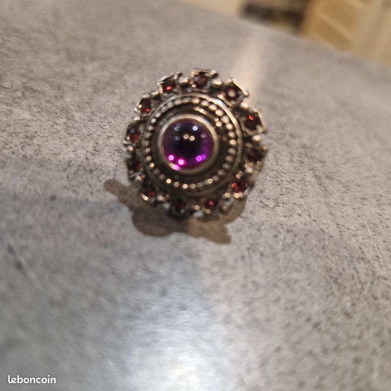 Bague pierre violette (image 3)