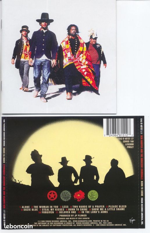 BEN HARPER Burn to shine (image 1)