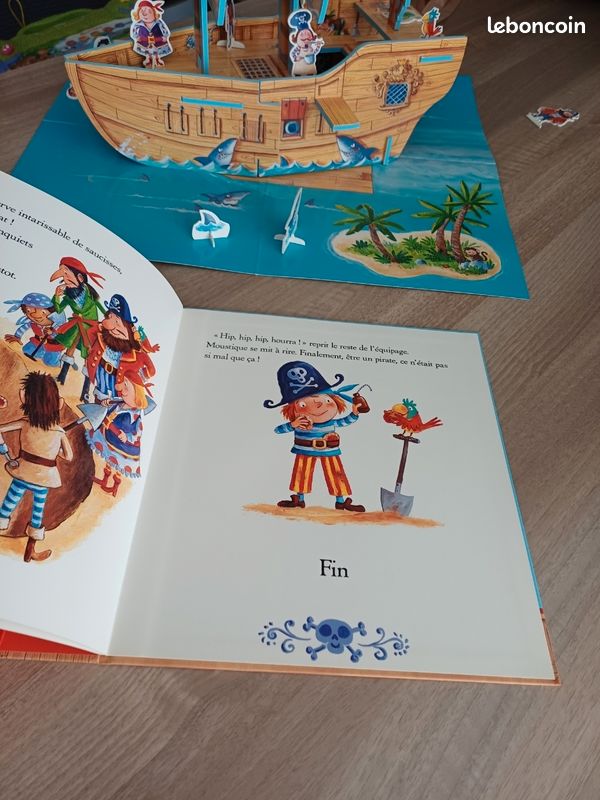 Le bateau des Pirates : Coffret Livre et Jeu de construction (image 3)