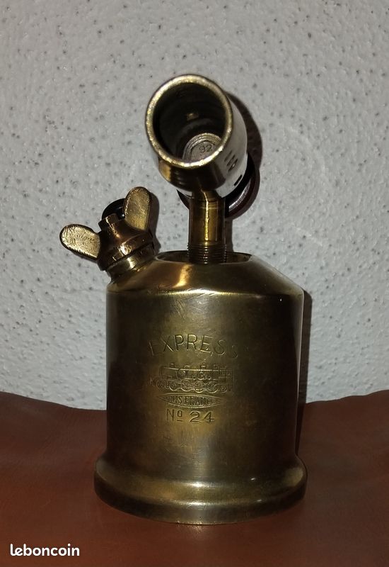 Lampe À Souder Express N 41 Chalumeau Ancien Laiton 0,860 Kg