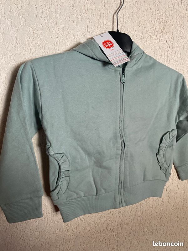 Sweat capuche fille (image 1)