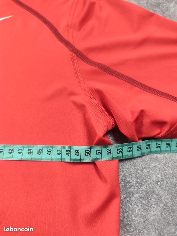 T-shirt Nike Pro Dri-FIT Fitted compression orange corail taille L - training / fitness - 049 (image 7)