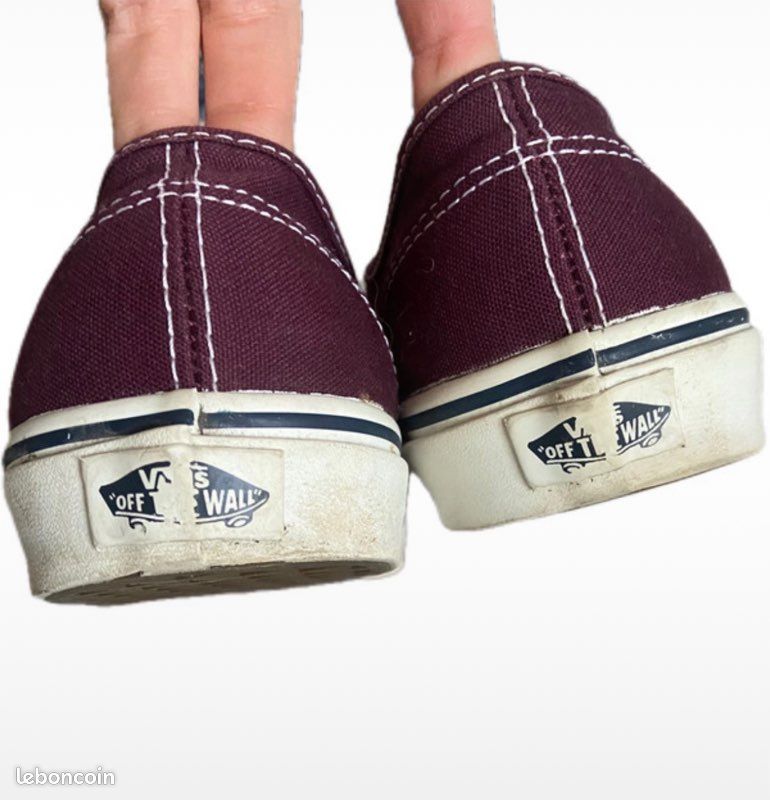 Chaussures Vans bordeaux/bleues (image 3)