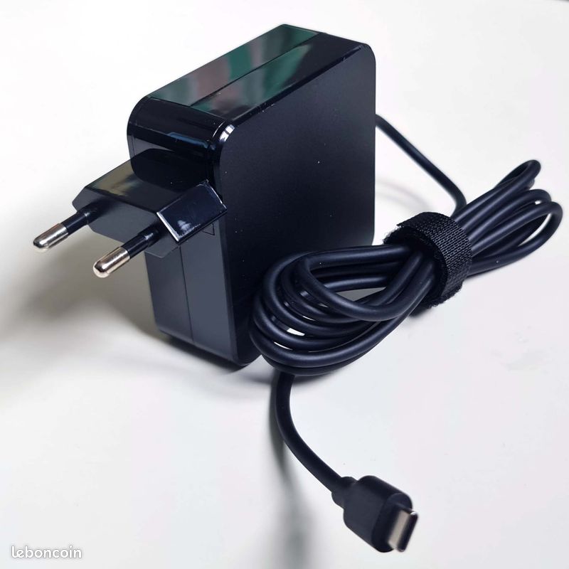 Chargeur USB-C 65W Universel – Compatible Dell, HP, Asus, Lenovo, Huawei, Acer, Neuf