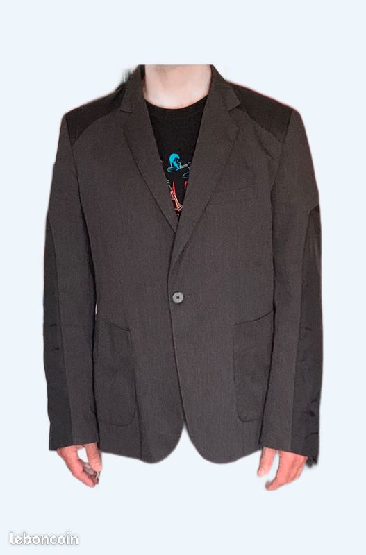 Veste Zara anthracite et noire (image 1)