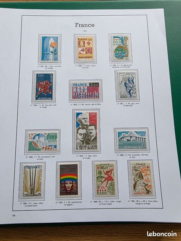 Collection timbres France 1960-1978 COMPLÈTE - 87 pages LUXE - Neufs * sans charnière (image 14)