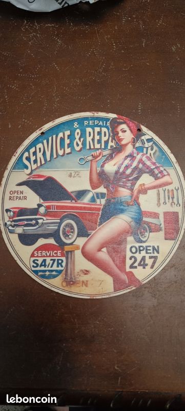 Plaque de décoration garage voiture americaine (image 1)