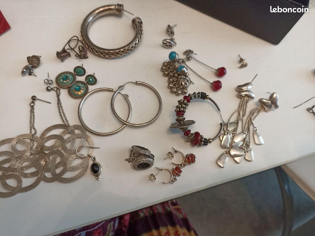 Différentes boucles d'oreilles en argent (image 4)