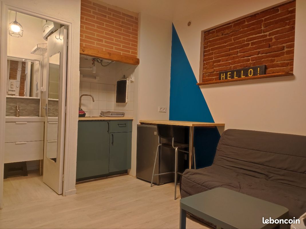 Appartement 1 pièce 12 m² · à Toulouse · 12 m² · 420 €