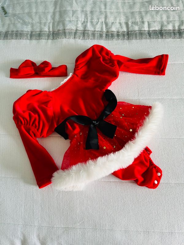 Tenue De Noel Bebe Fille Vêtements Pour Bébé Fille - Vêtements De Noël Pour Bébé - Ensemble Robe Noël Bébé