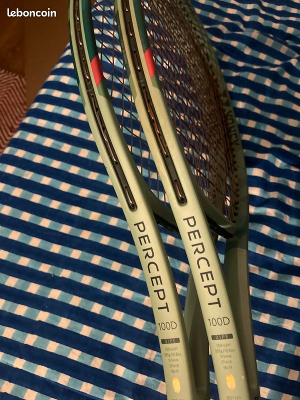 Lot De 2 Raquettes De Tennis Percept 100L - Occasion En Bon état
