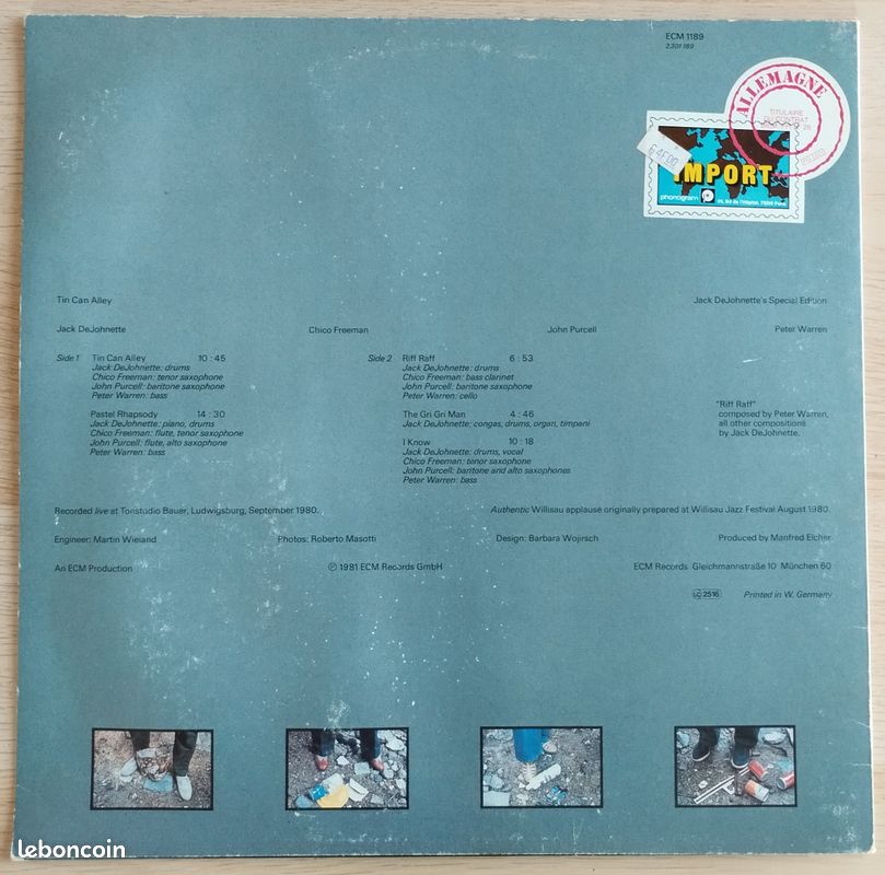 Vinyle Jazz Jack DeJohnette Original ECM 1981 (image 2)