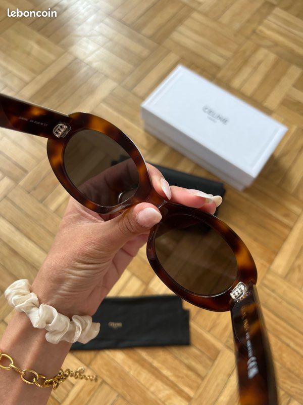 Lunettes de soleil celine Triomphe 01 CL40194U 53A écaille Havana - Full Set (image 6)