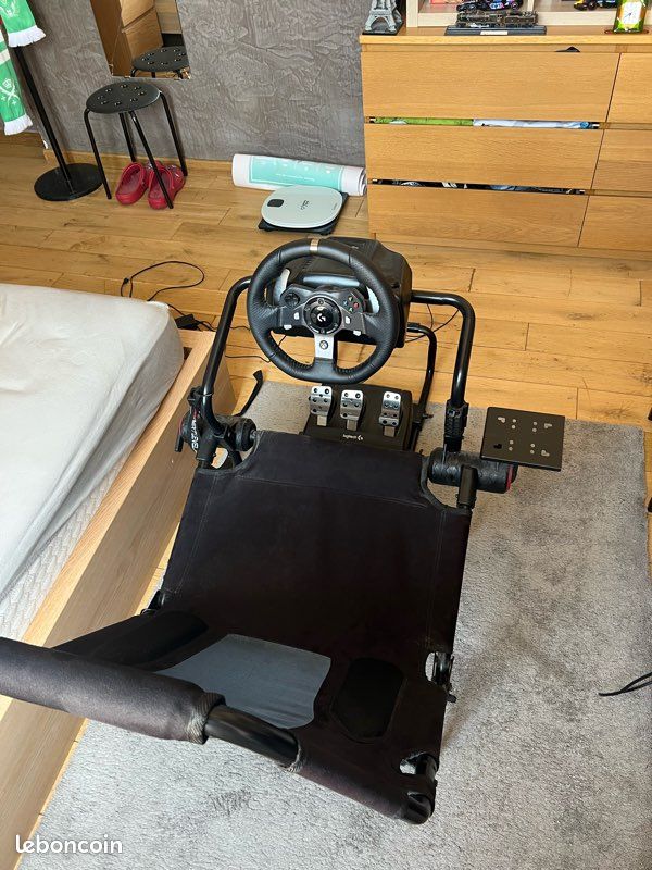 Setup Simracing complet : Siège Next Level Racing + Volant Logitech G920 (Xbox/PC) - État neuf (image 6)