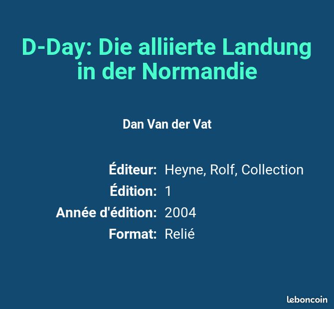 D-Day: Die alliierte Landung in der Normandie - Dan Van der Vat (image 2)