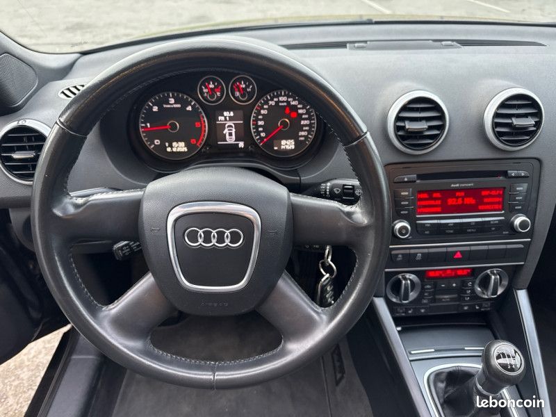 Audi A3 CABRIOLET 2.0 TDI 140CH AMBITION LUXE * 147.000KM * 1ERE MAIN * GARANTIE (image 27)