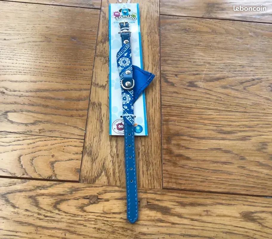 Collier petit chien Zamiboo avec bandana Produit neuf Dimensions 30 cm x 1cm (image 1)