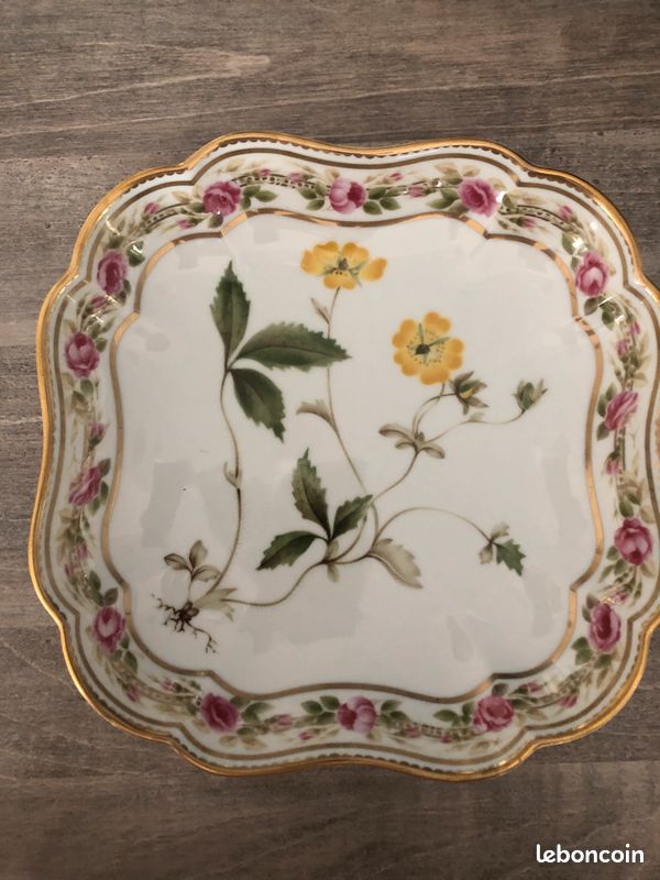 Assiette florale porcelaine japonaise (image 1)