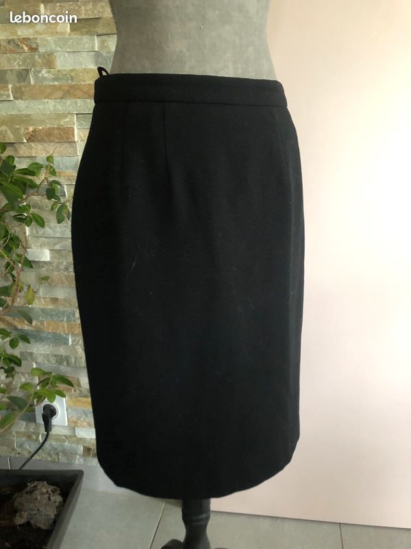 Jupe Mi-longue Coupe Droite Noir Teenflo Femme - 1668181-noir00
