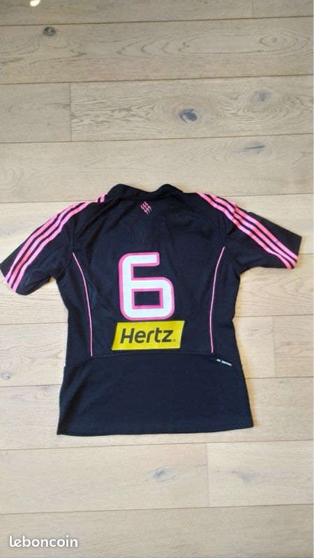 Short De Rugby Stade Français Saison 2017/2018 - Taille XL, Blanc, Asics, Porté