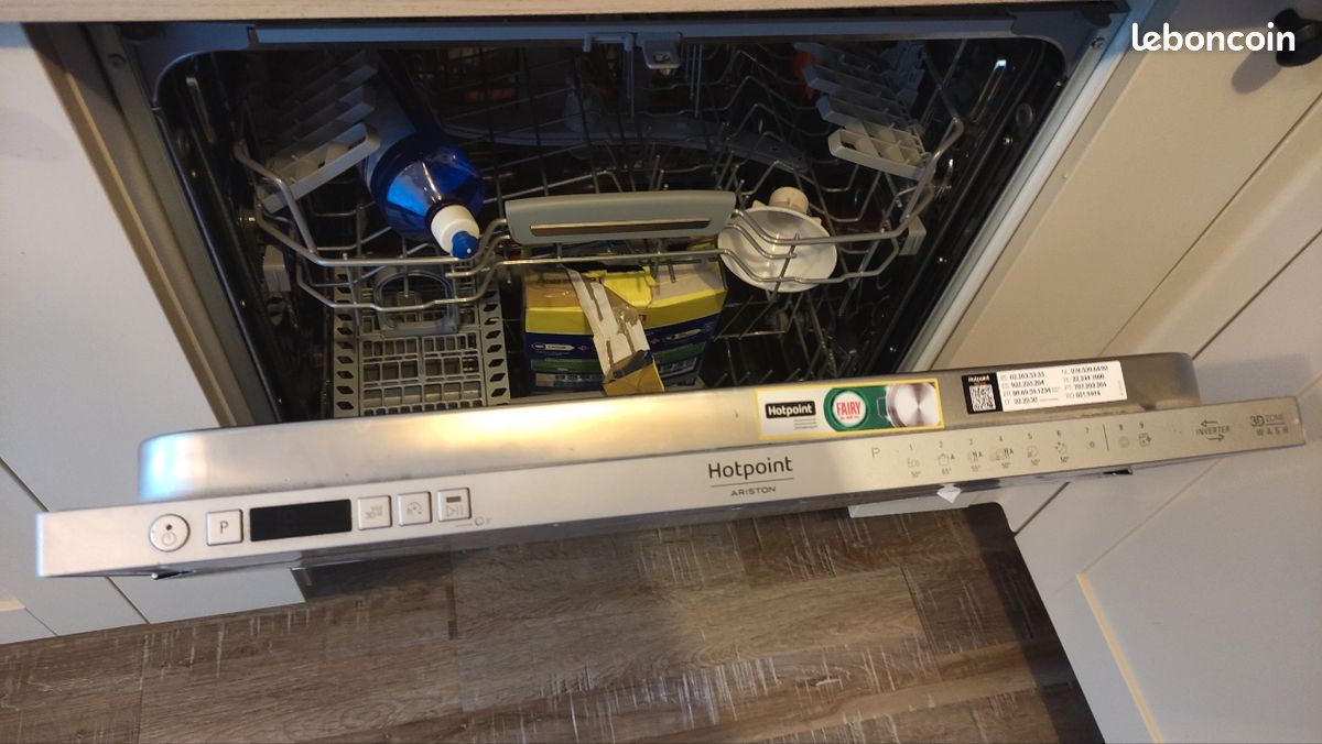 Lave-vaisselle encastrable HOTPOINT ARISTON 60cm-14 couverts - classe C (image 4)