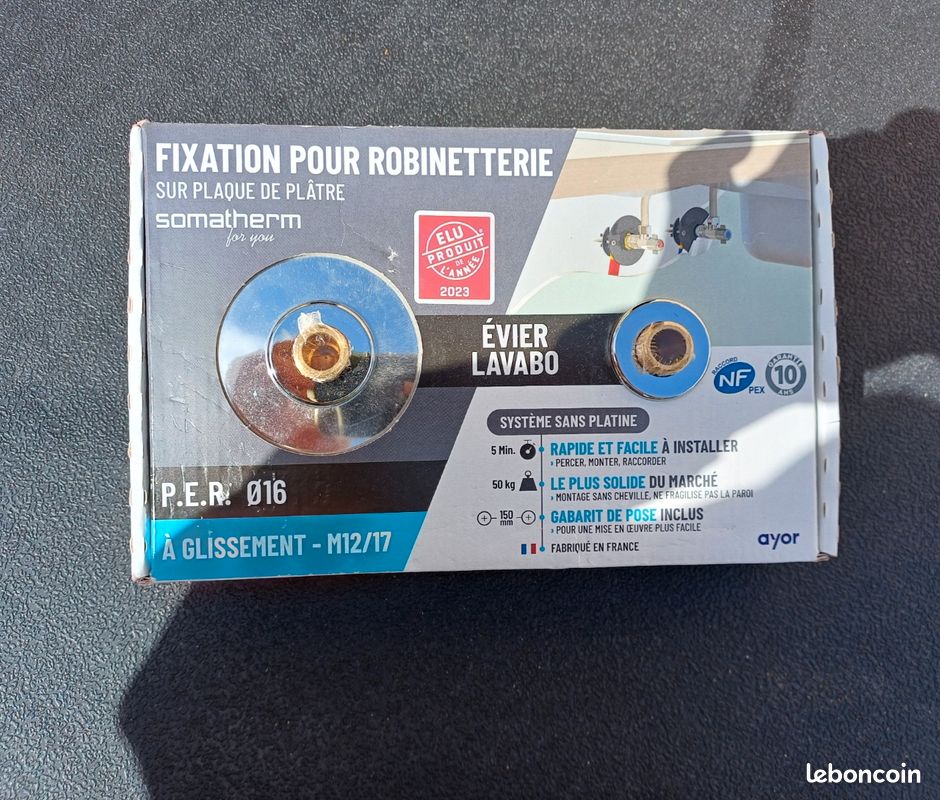 Fixation pour robinetterie (image 1)