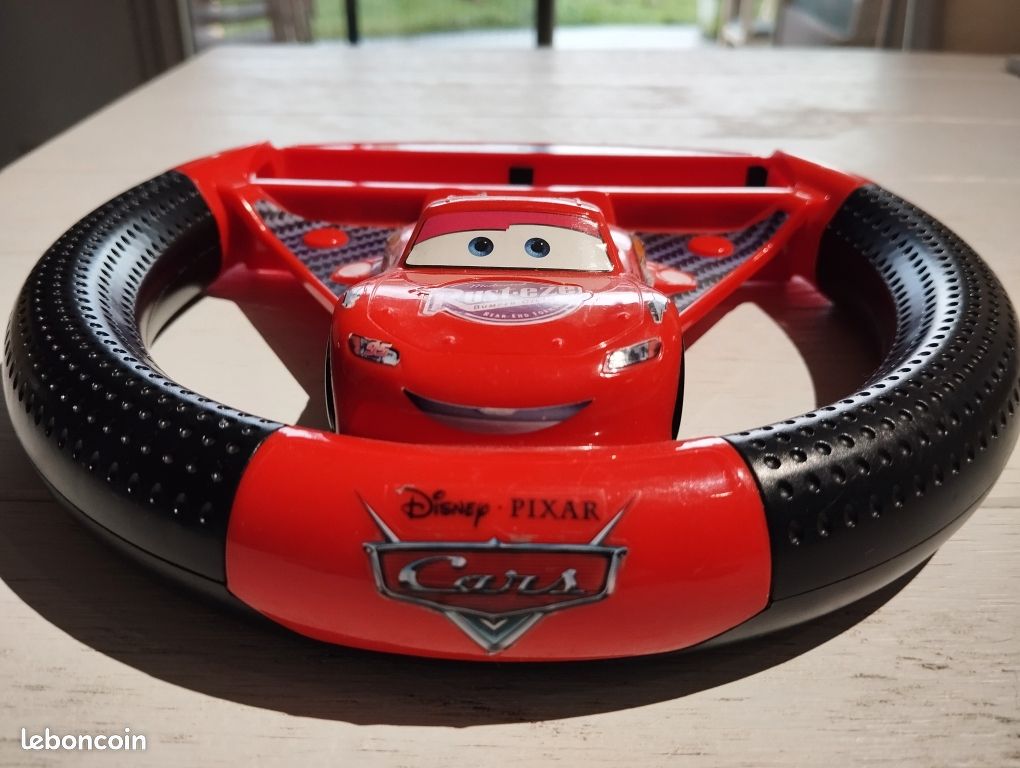 Volant De Jeu Wii Pour Cars - Accessoire Externe - Occasion En Bon état De Fonctionnement