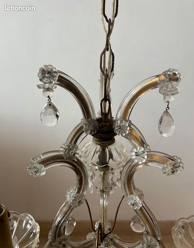 Lustre pampilles ancien (image 3)